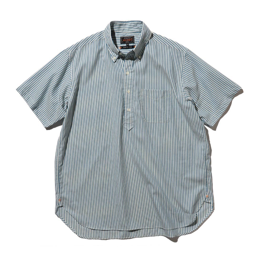 B.D. Pullover Classic-fit Wool Stripe Shirt