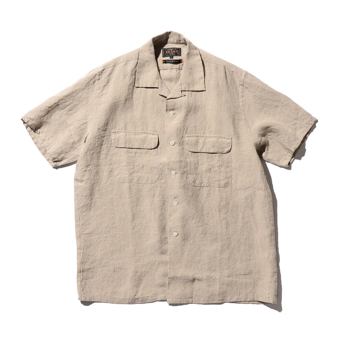Open Collar 1/40 Linen Shirt