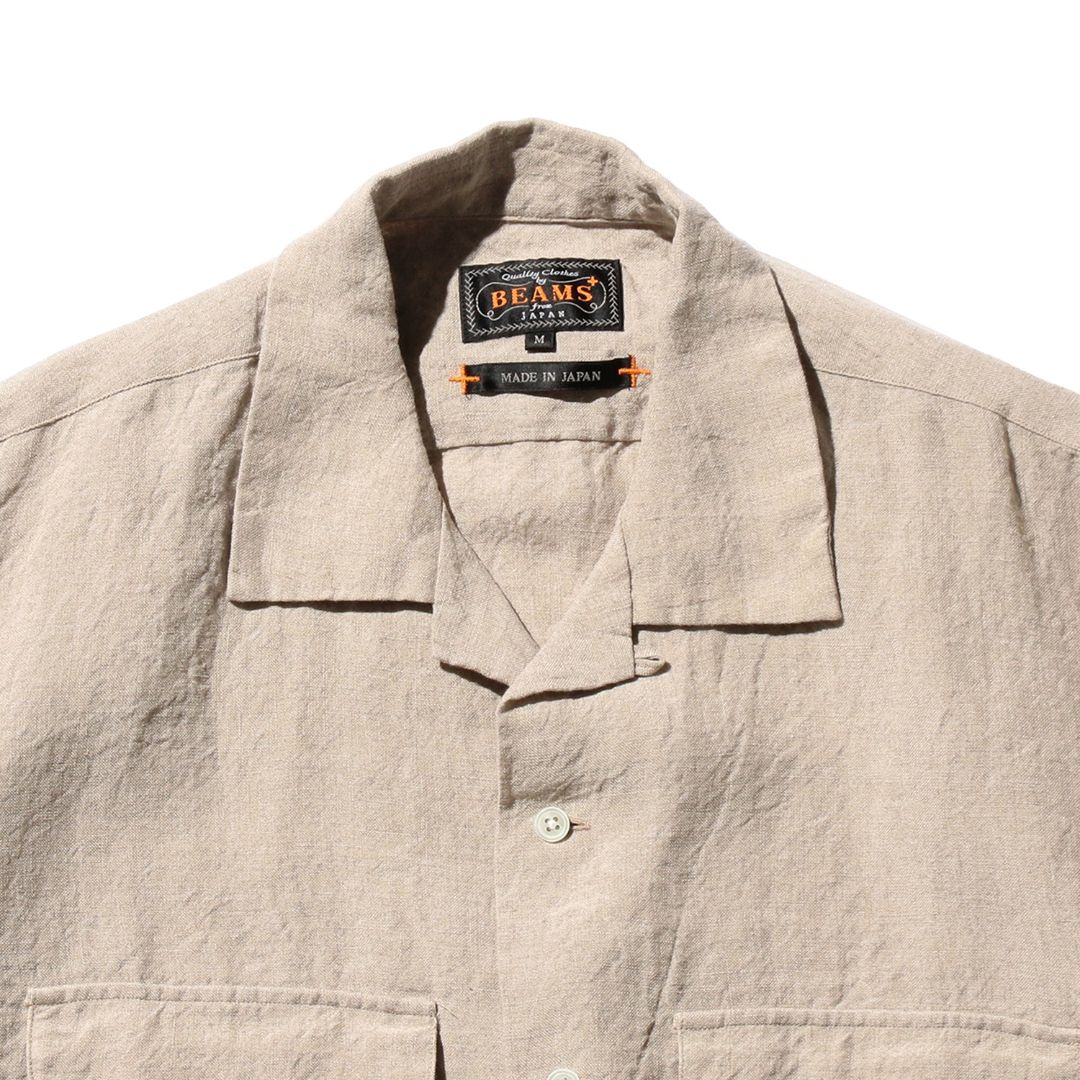 Open Collar 1/40 Linen Shirt