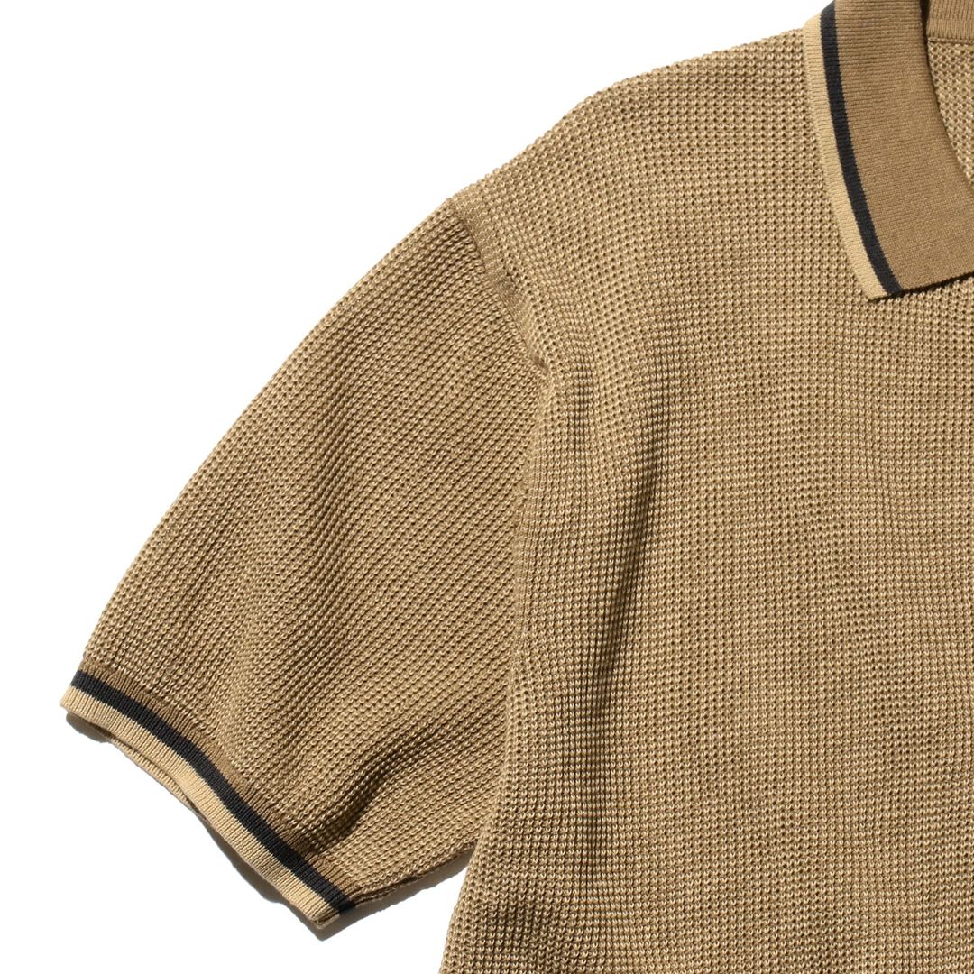 Zip Knit Polo Shirt