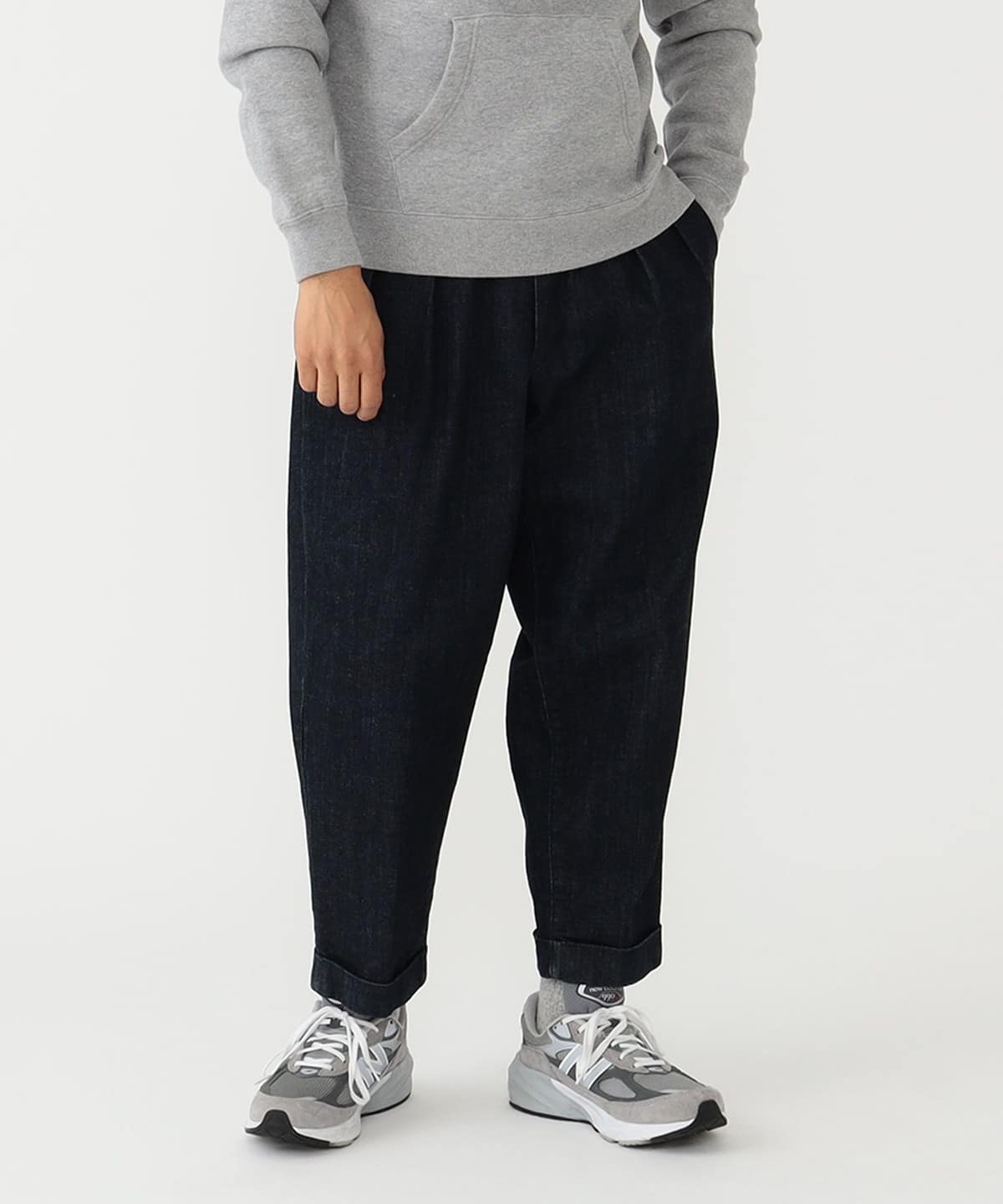 Beams Plus 2 Pleats Tapered Denim | thegoodlife. UAE