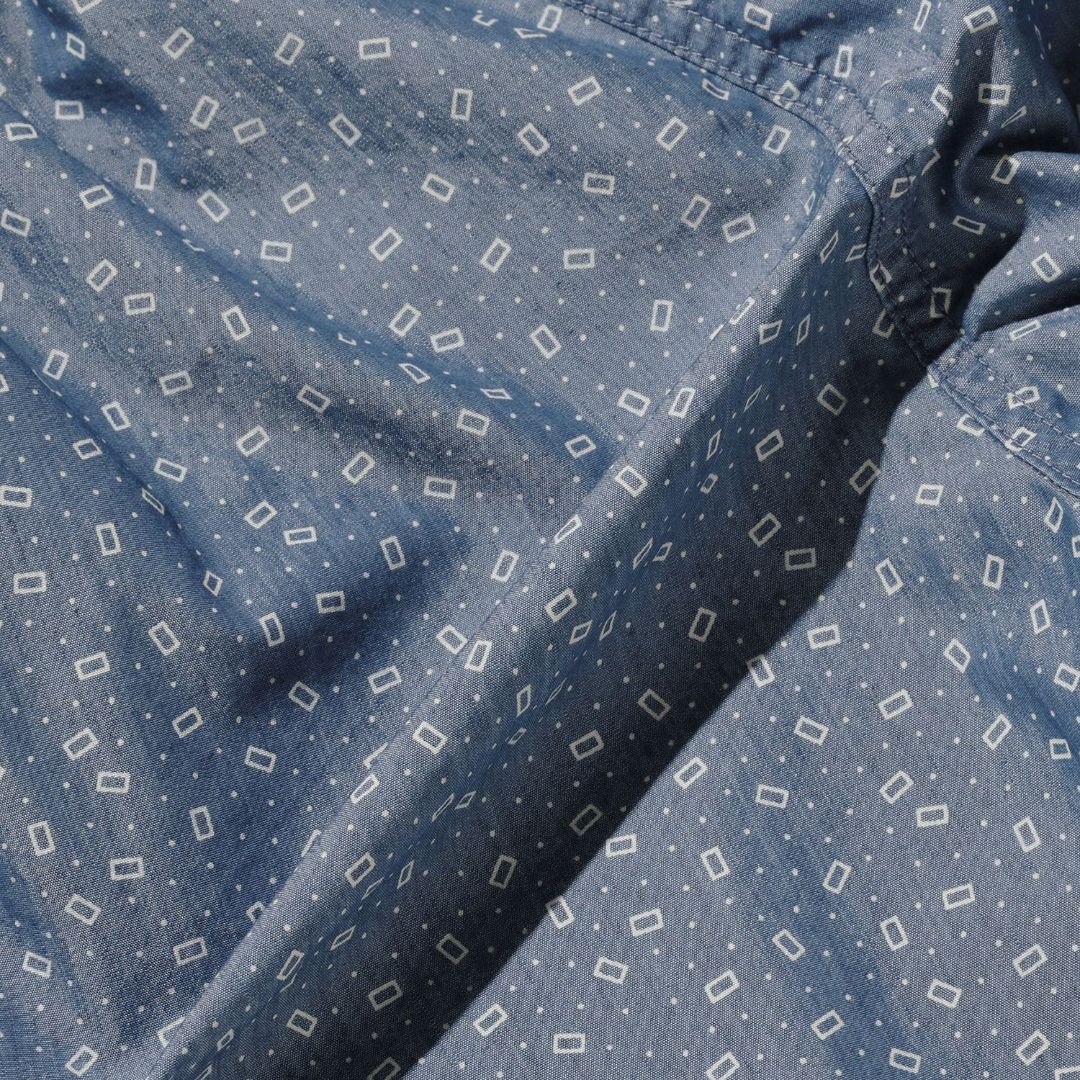 MIL Athletic Shorts NYCO Indigo Chambray Discharge Print
