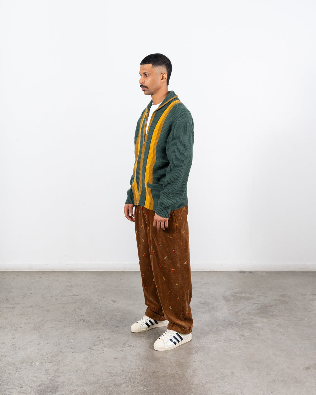 Beams Plus - Full Zip Shawl Collar Knit - Sweater - thegoodlife.