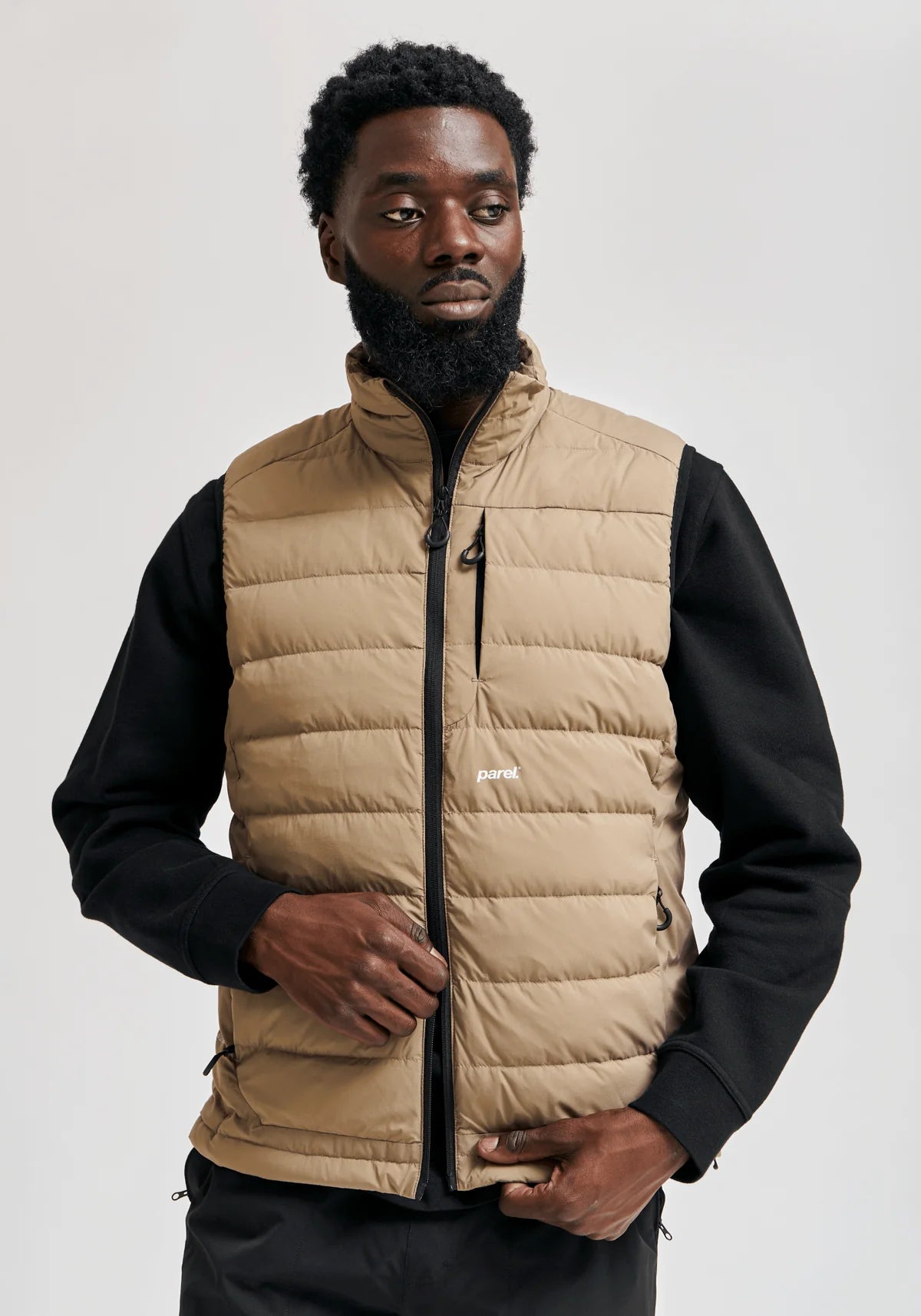 Parel Studios Mashu Down Vest - Sand - Unisex | thegoodlife. Parel Studios Mashu Down Vest - Sand - Unisex | thegoodlife.