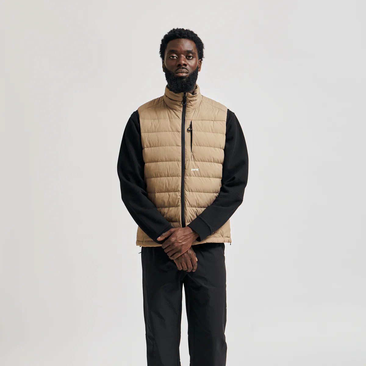 Parel Studios Mashu Down Vest - Sand - Unisex | thegoodlife. Parel Studios Mashu Down Vest - Sand - Unisex | thegoodlife.