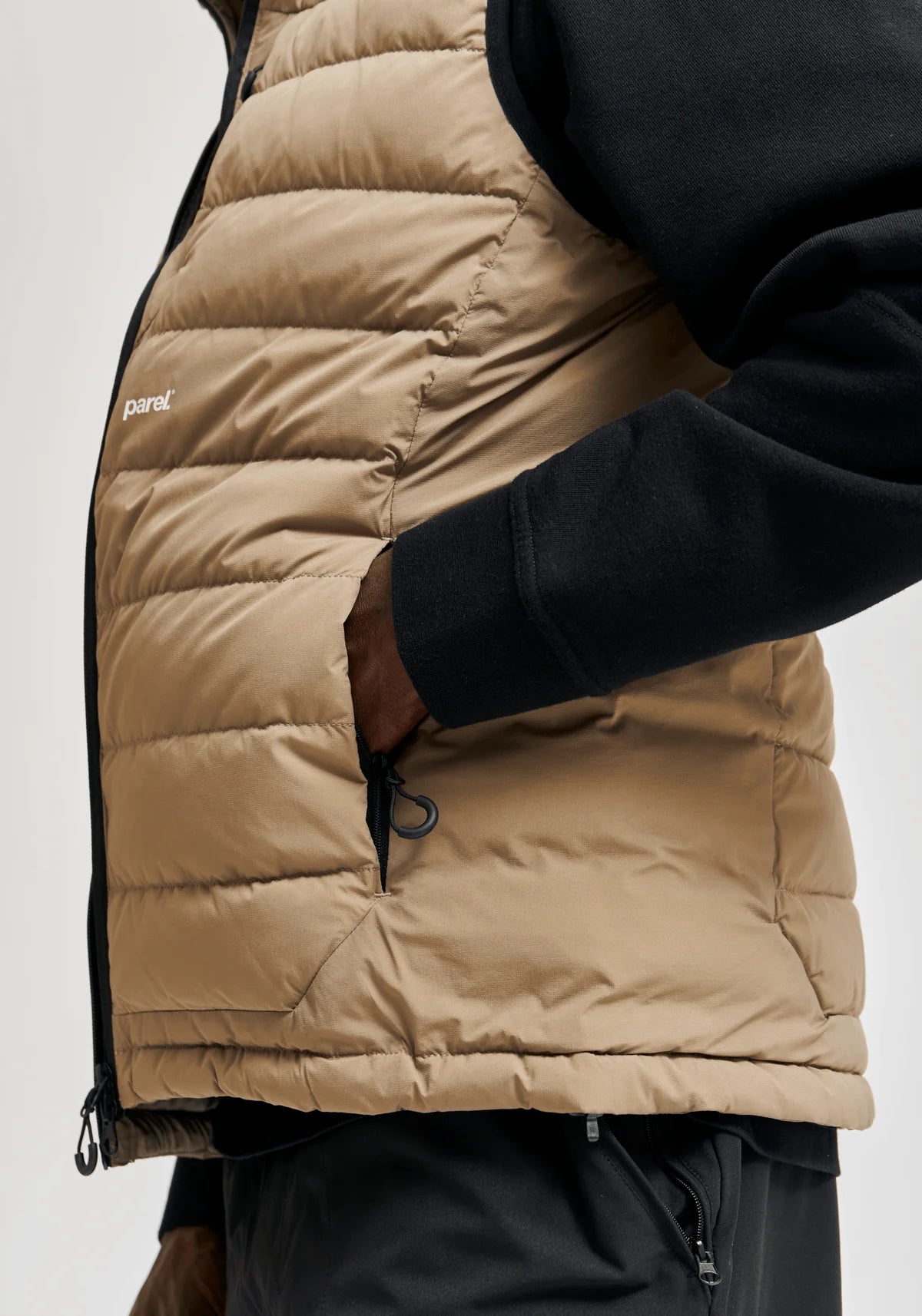 Parel Studios Mashu Down Vest - Sand - Unisex | thegoodlife. Parel Studios Mashu Down Vest - Sand - Unisex | thegoodlife.