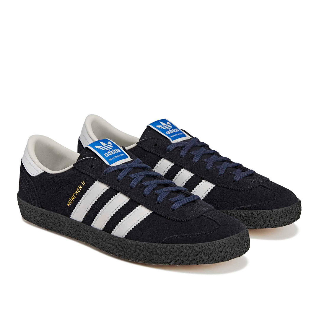 adidas Munchen II SPZL Sneakers in Core Black / Gum M2 for Men