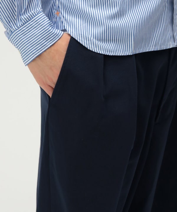 Beams Plus 2 Pleats Trousers PE Twill | thegoodlife. UAE