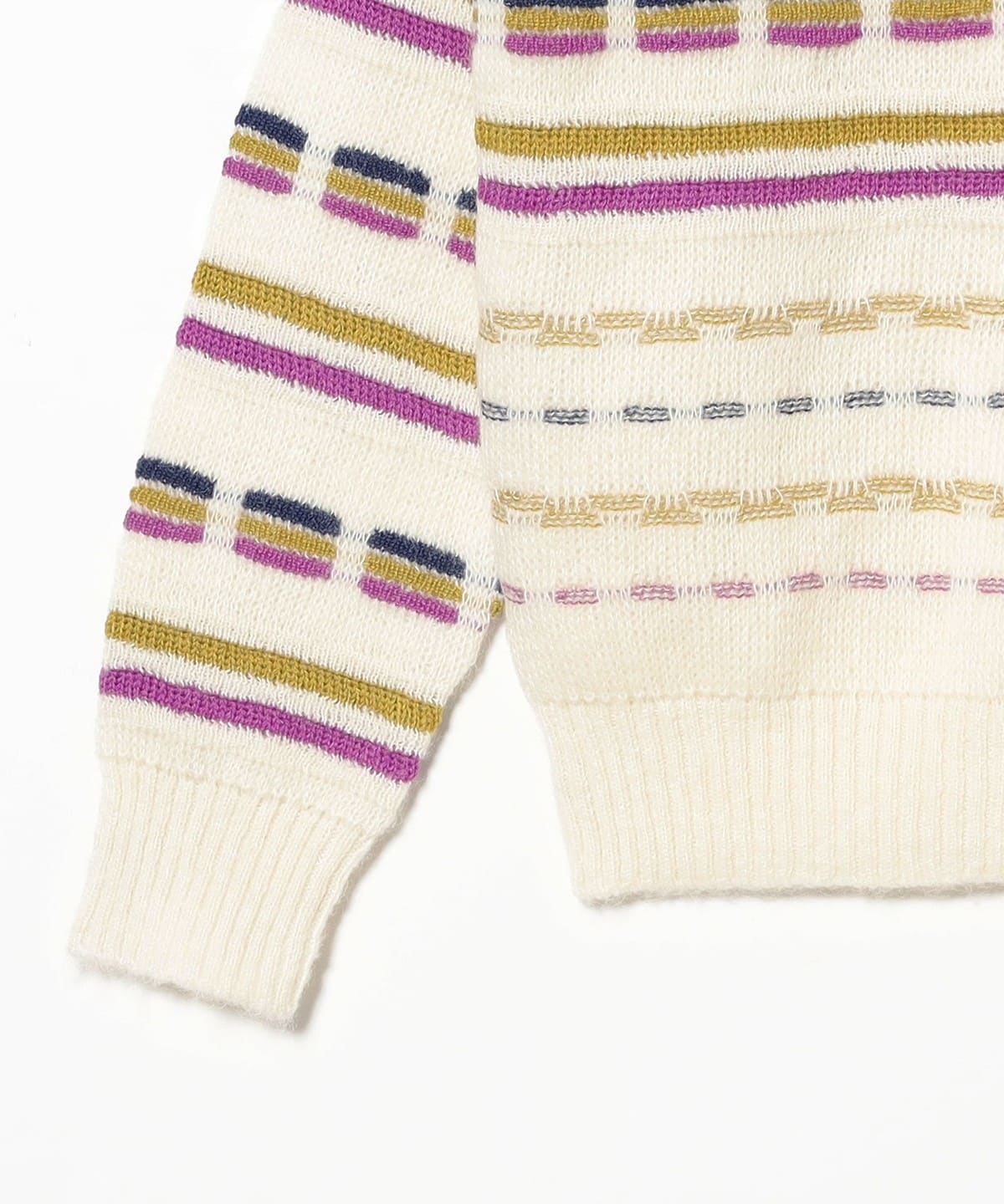 Beams Plus Crew Jacquard Stripe | thegoodlife. UAE