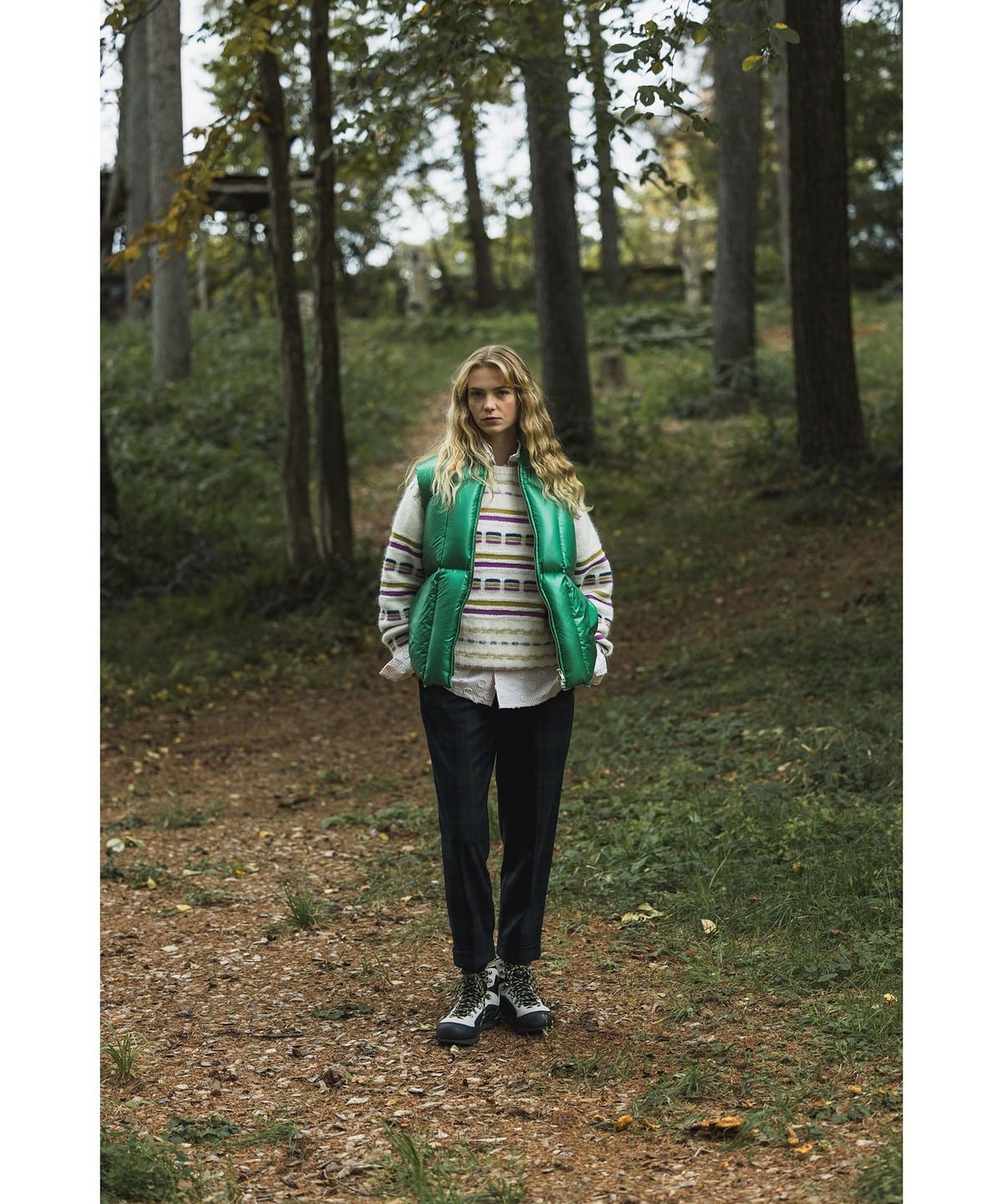 Beams Plus Crew Jacquard Stripe | thegoodlife. UAE