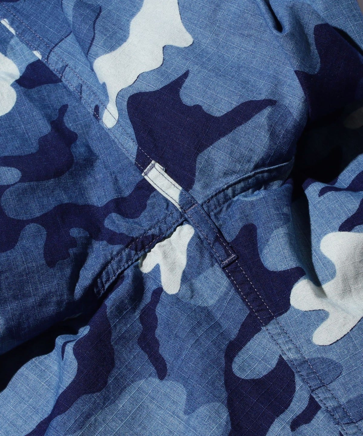 Beams Plus MIL 6 Pocket Indigo Ripstop Discharge Camo Print | thegoodlife. UAE