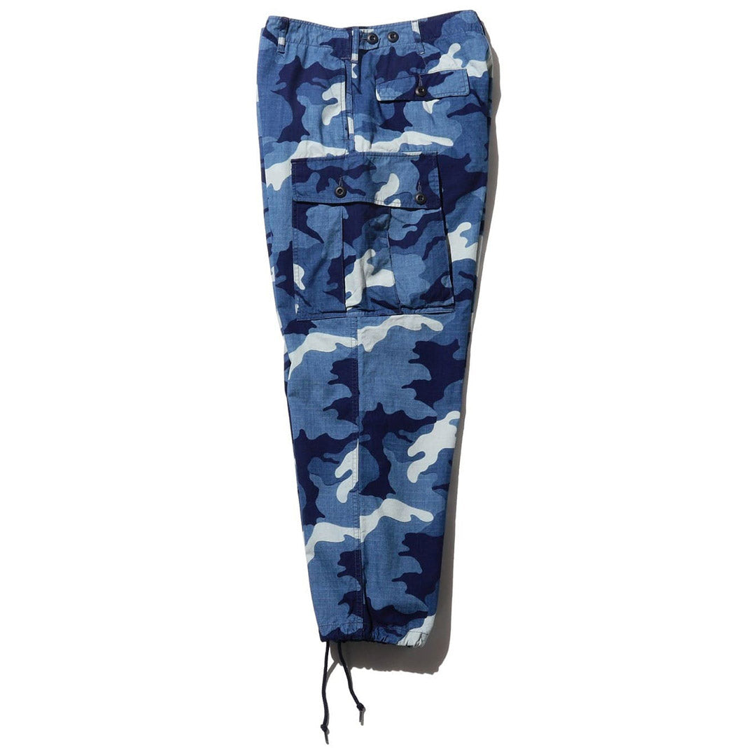 Beams Plus MIL 6 Pocket Indigo Ripstop Discharge Camo Print | thegoodlife. UAE