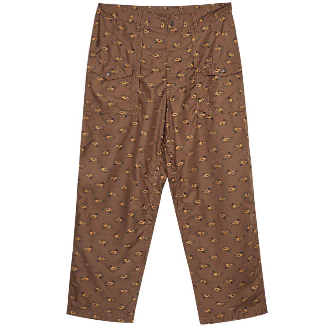 Beams Plus - Bush Pants Polyester Animal Print - Pants - thegoodlife.