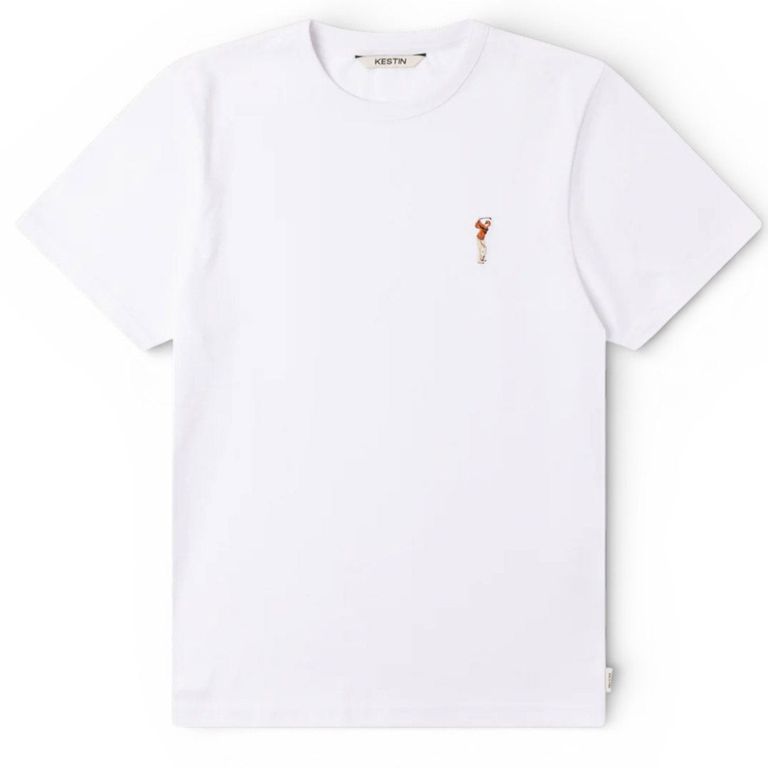 Cargill T-Shirt In White Golf Embroidery