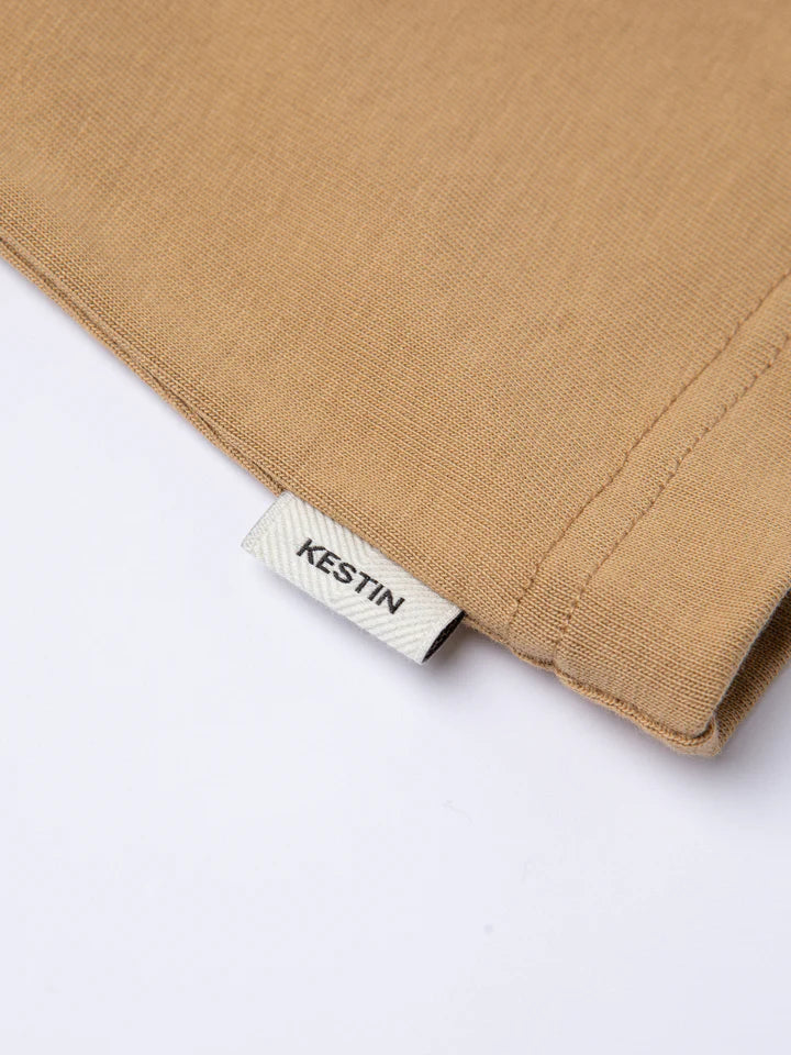 Cargill Tee In Tan Cotton Jersey