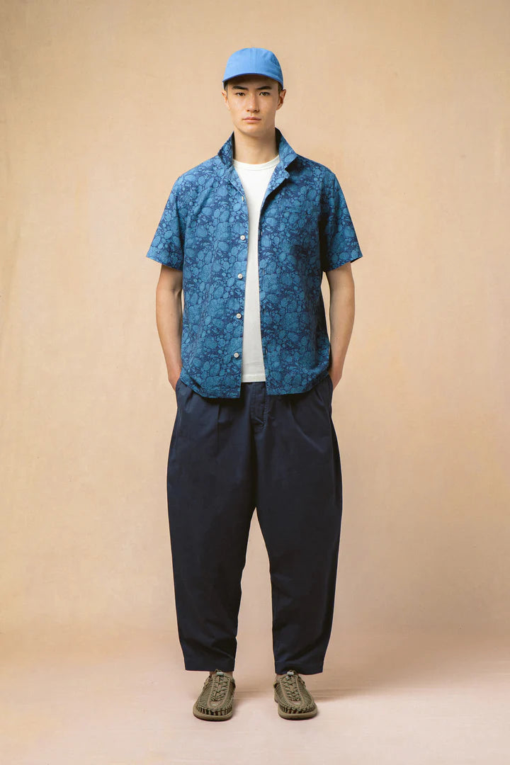Clyde Pant in Dark Navy Cotton Twill