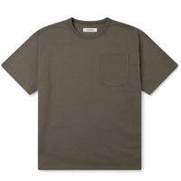 Fly Tee In Dark Olive Heavyweight Cotton