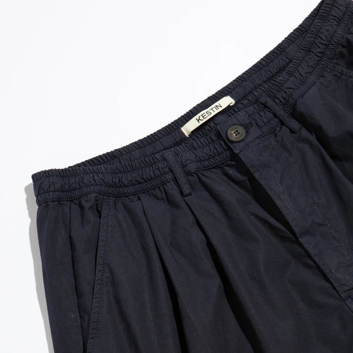 Mhor Short in Navy Cotton Poplin