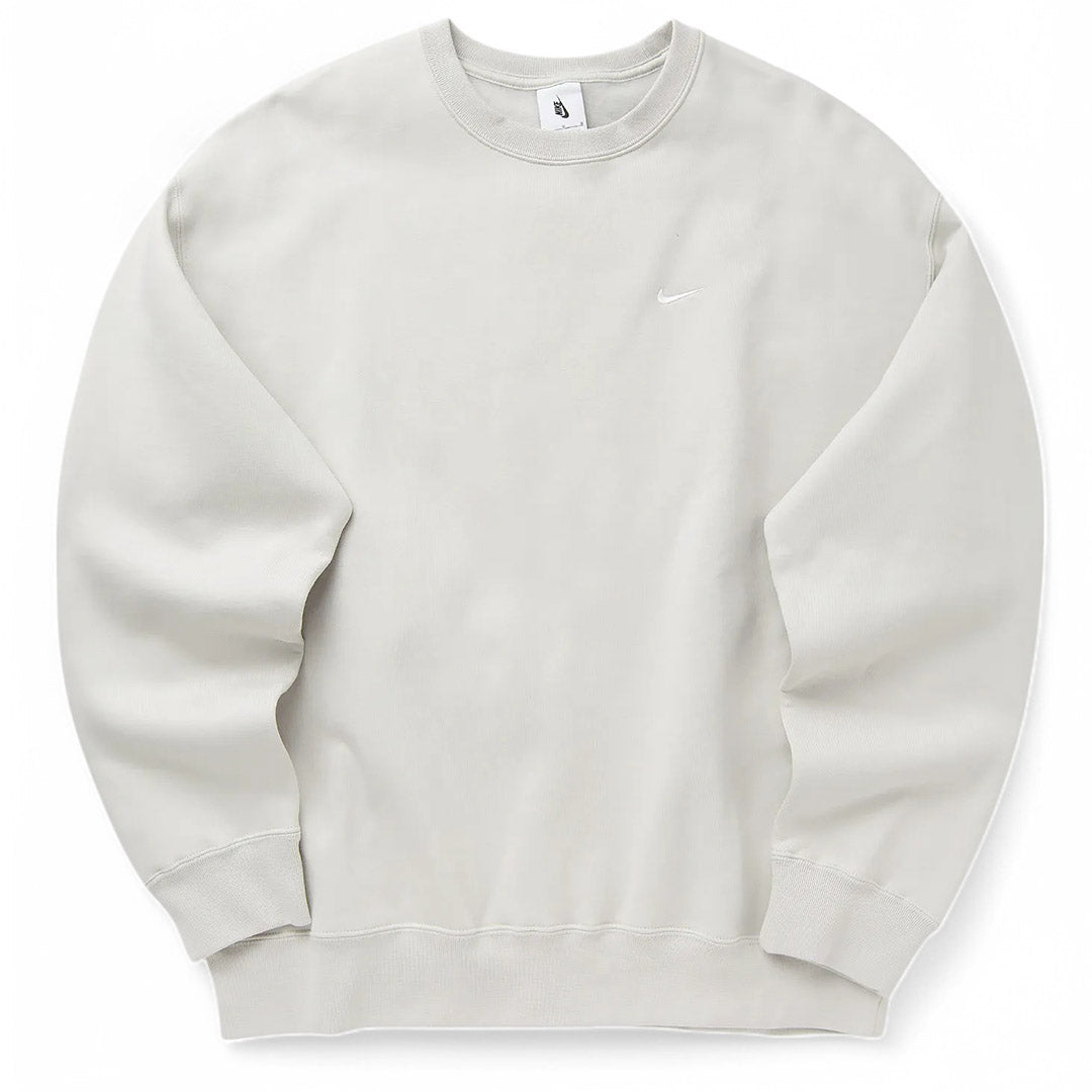 Nike Solo Swoosh Fleece Crew Light Bone/White Men