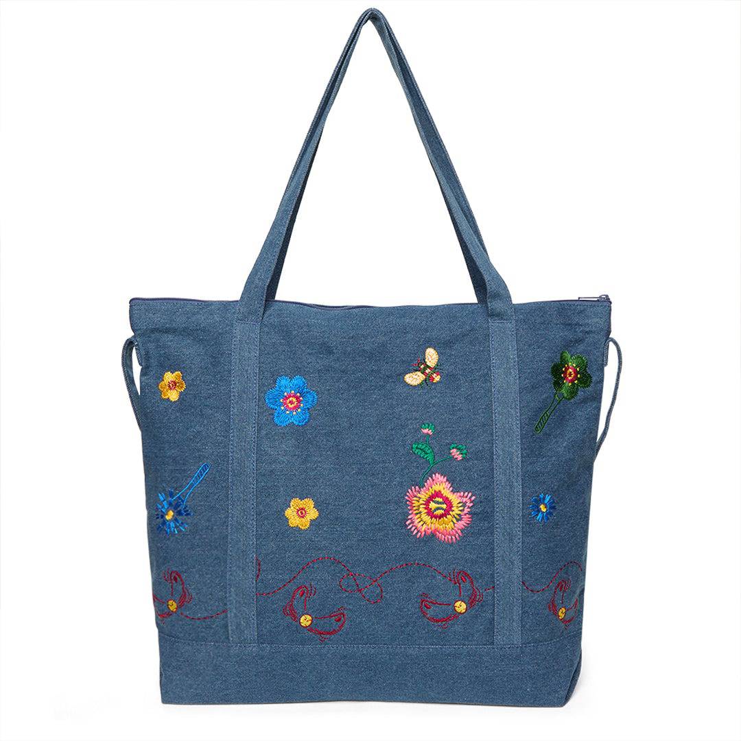Palmes - Floral Tote Bag - Bags - thegoodlife.