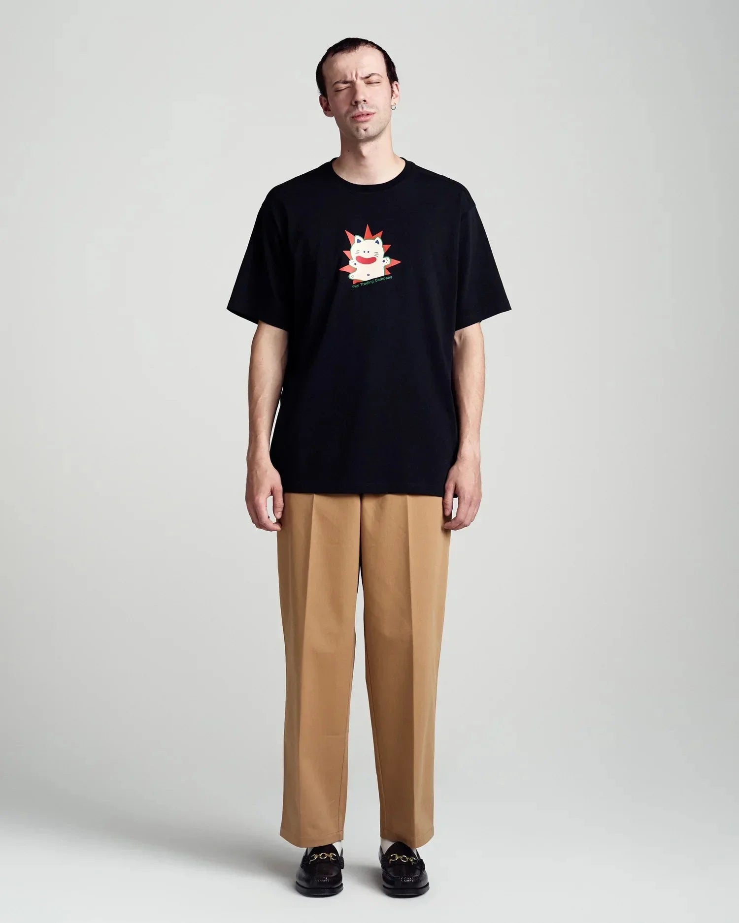 Pop Trading Company Fundation T-Shirt in Black for Men | thegoodlife.