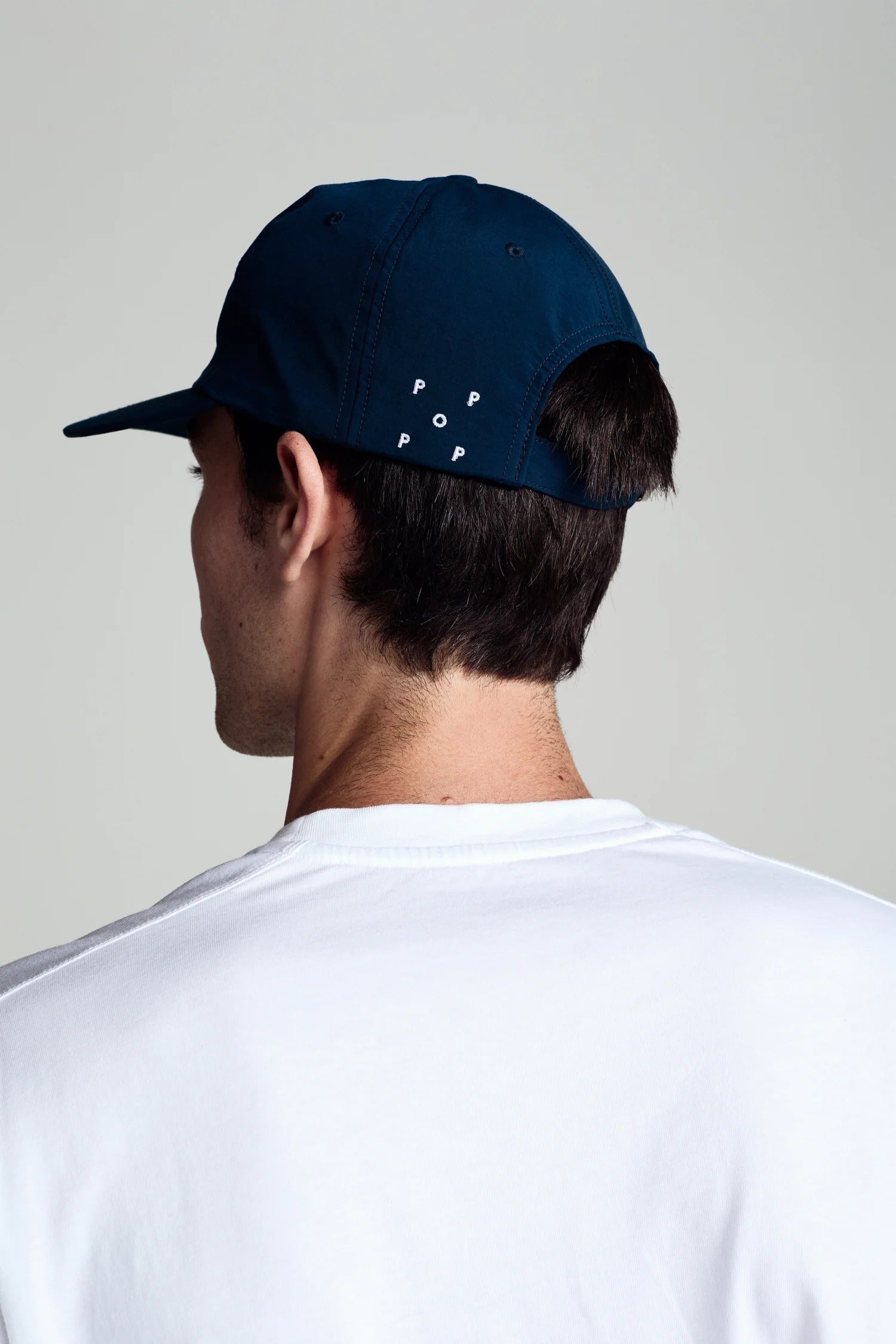 Pop Trading Company O Sixpanel Hat - Navy - Men | thegoodlife.