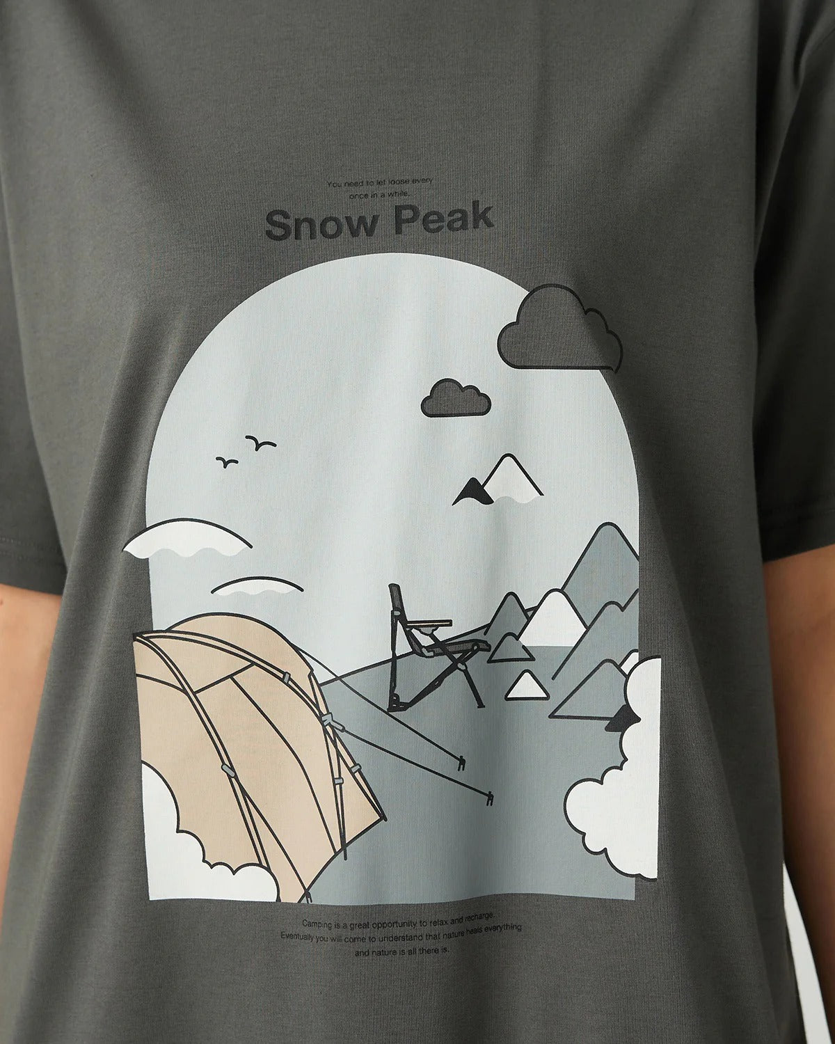 Snow Peak Camping Graphic T-Shirt | thegoodlife. UAE