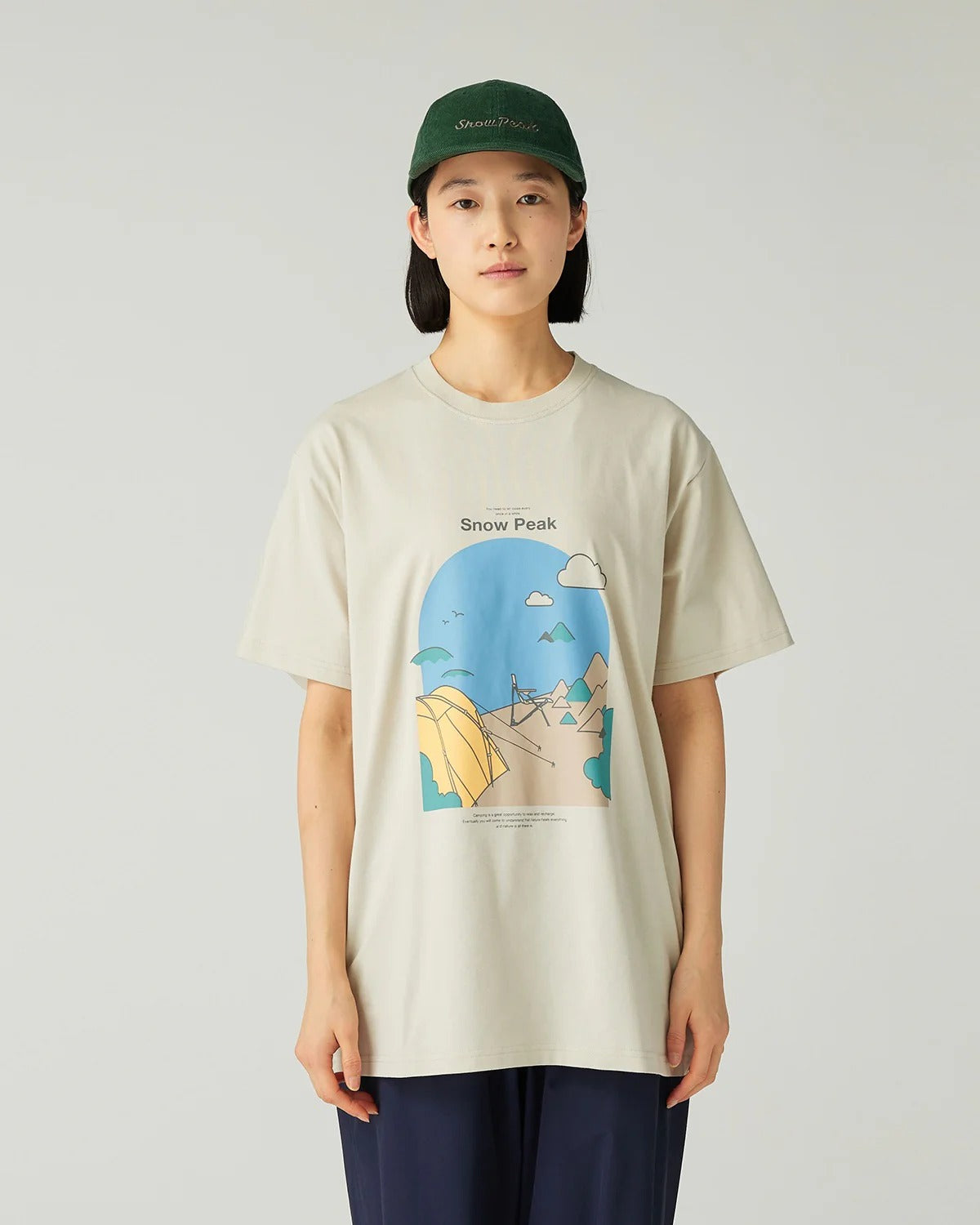 Snow Peak Camping Graphic T-Shirt | thegoodlife. UAE
