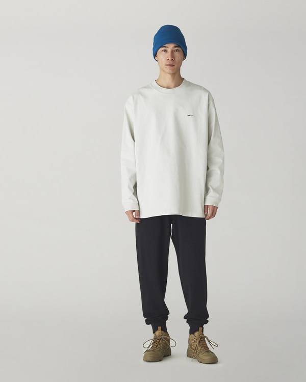 Snow Peak - Heavy Cotton Border LS T-Shirt - LS T-Shirt - thegoodlife.