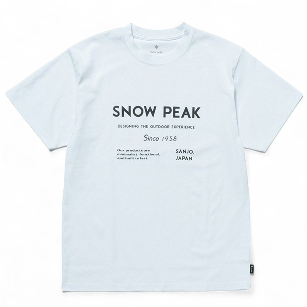 Snow Peak - SP Typography T-Shirt - T-Shirt - thegoodlife.
