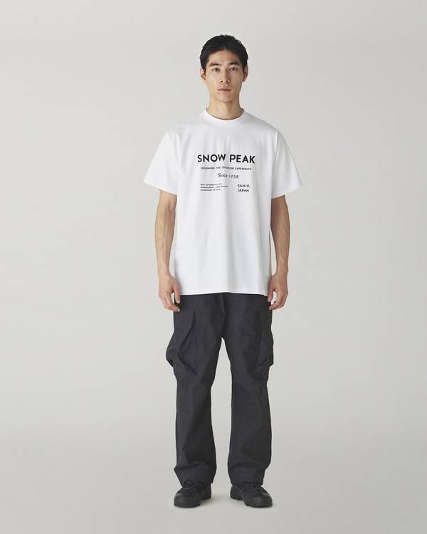Snow Peak - SP Typography T-Shirt - T-Shirt - thegoodlife.
