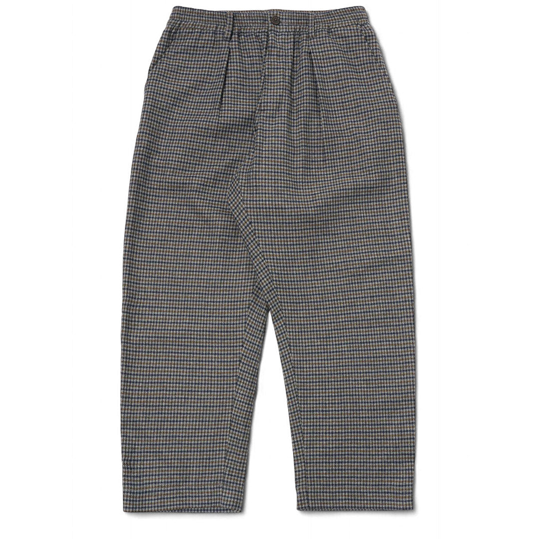 Universal Works Charcoal Houndstooth Wool Mix Oxford Pant | thegoodlife. UAE