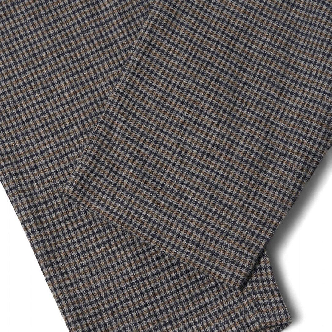 Universal Works Charcoal Houndstooth Wool Mix Oxford Pant | thegoodlife. UAE