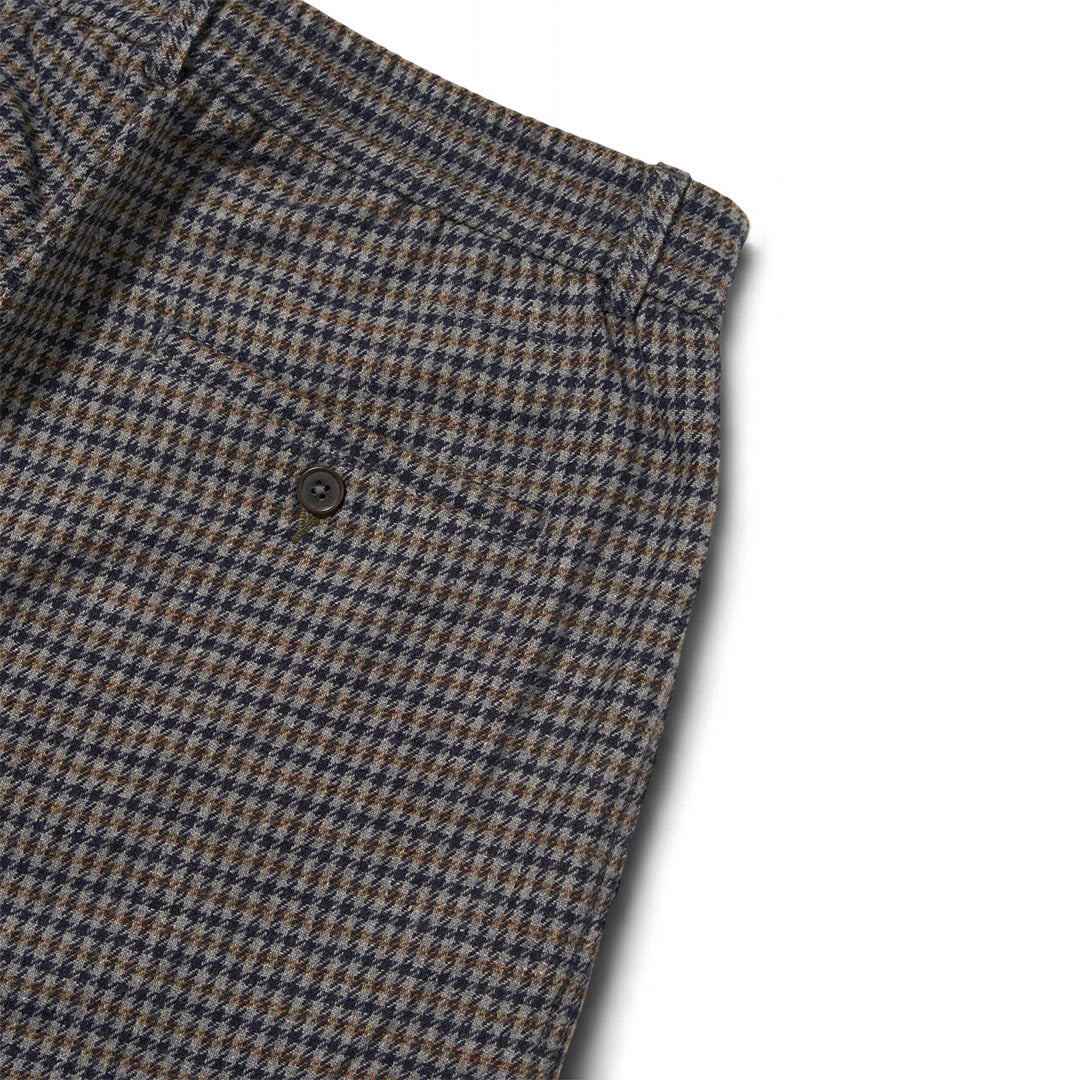 Universal Works Charcoal Houndstooth Wool Mix Oxford Pant | thegoodlife. UAE