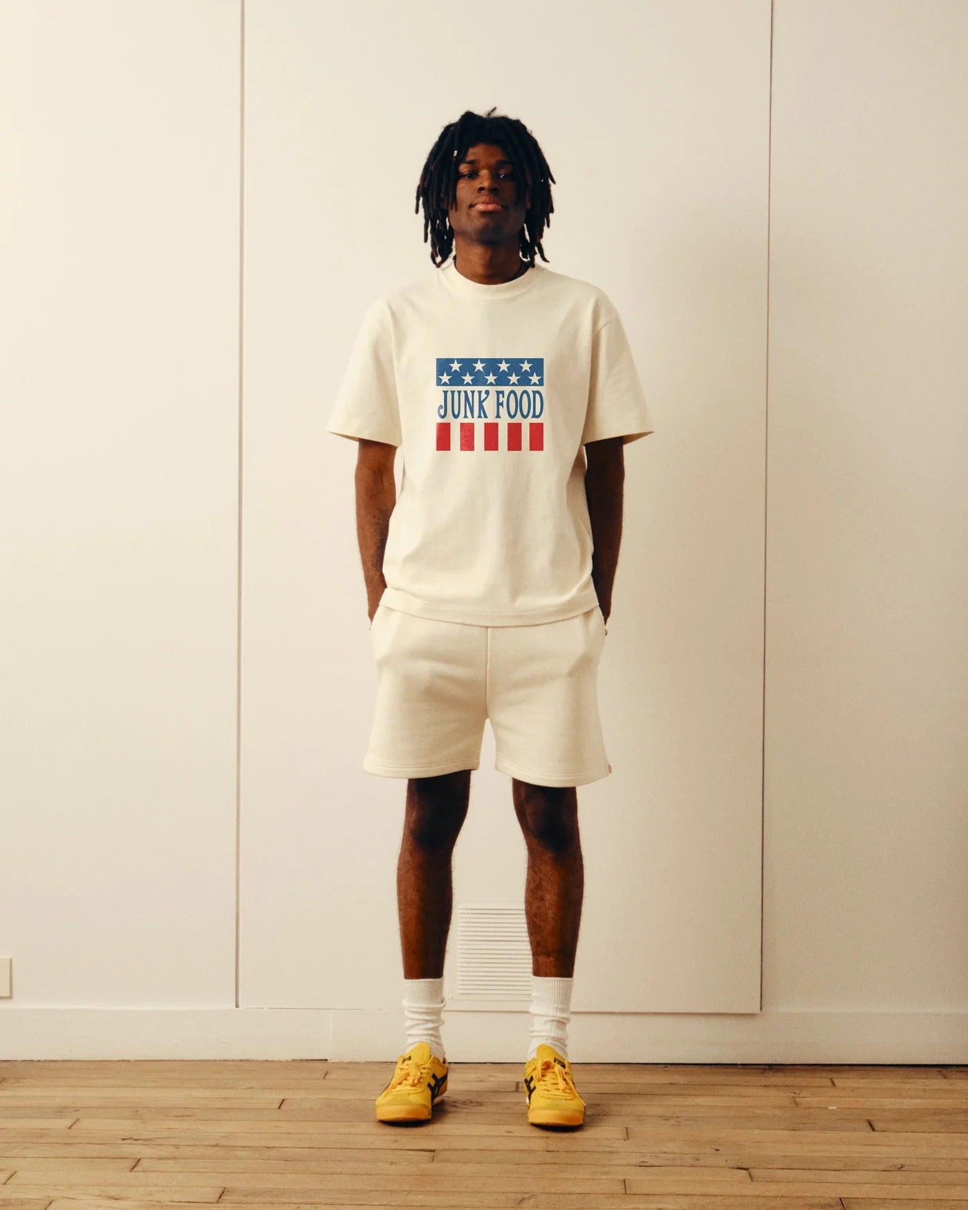 Verlan Junk Food T-Shirt in Off white for Men | thegoodlife.